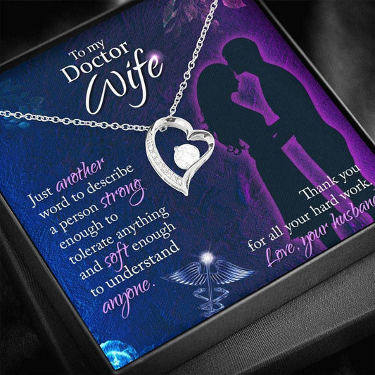 To My Doctor Wife A Person Strong Forever Love Necklace Gift For Her