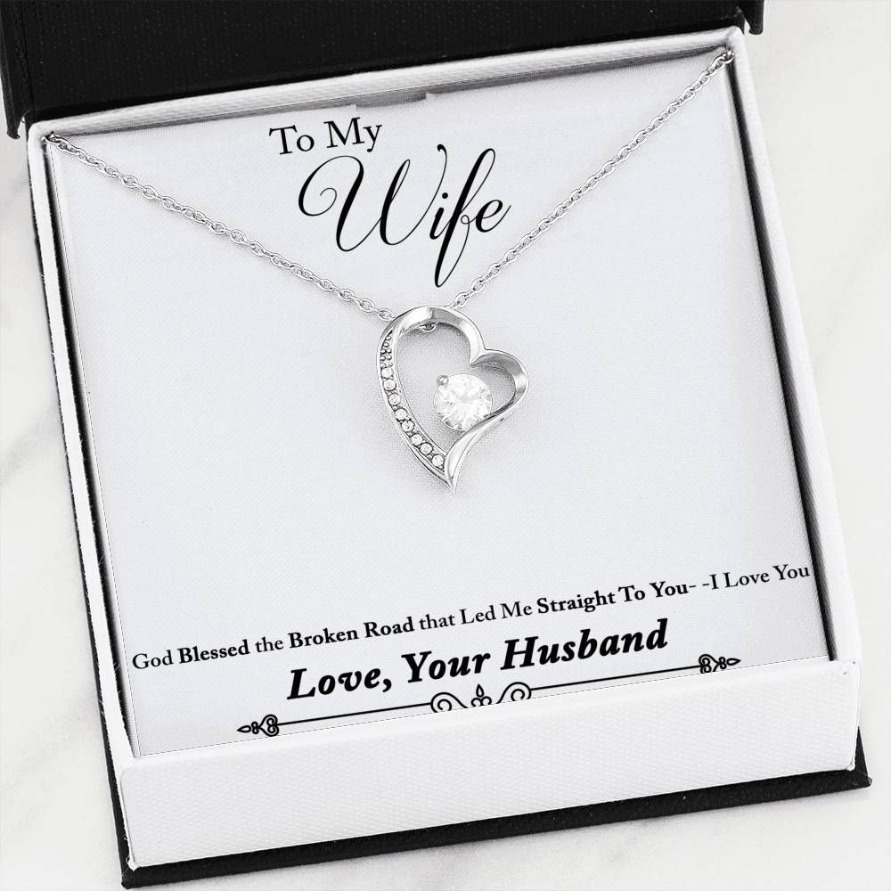 To My Wife I Love You Forever Love Necklace