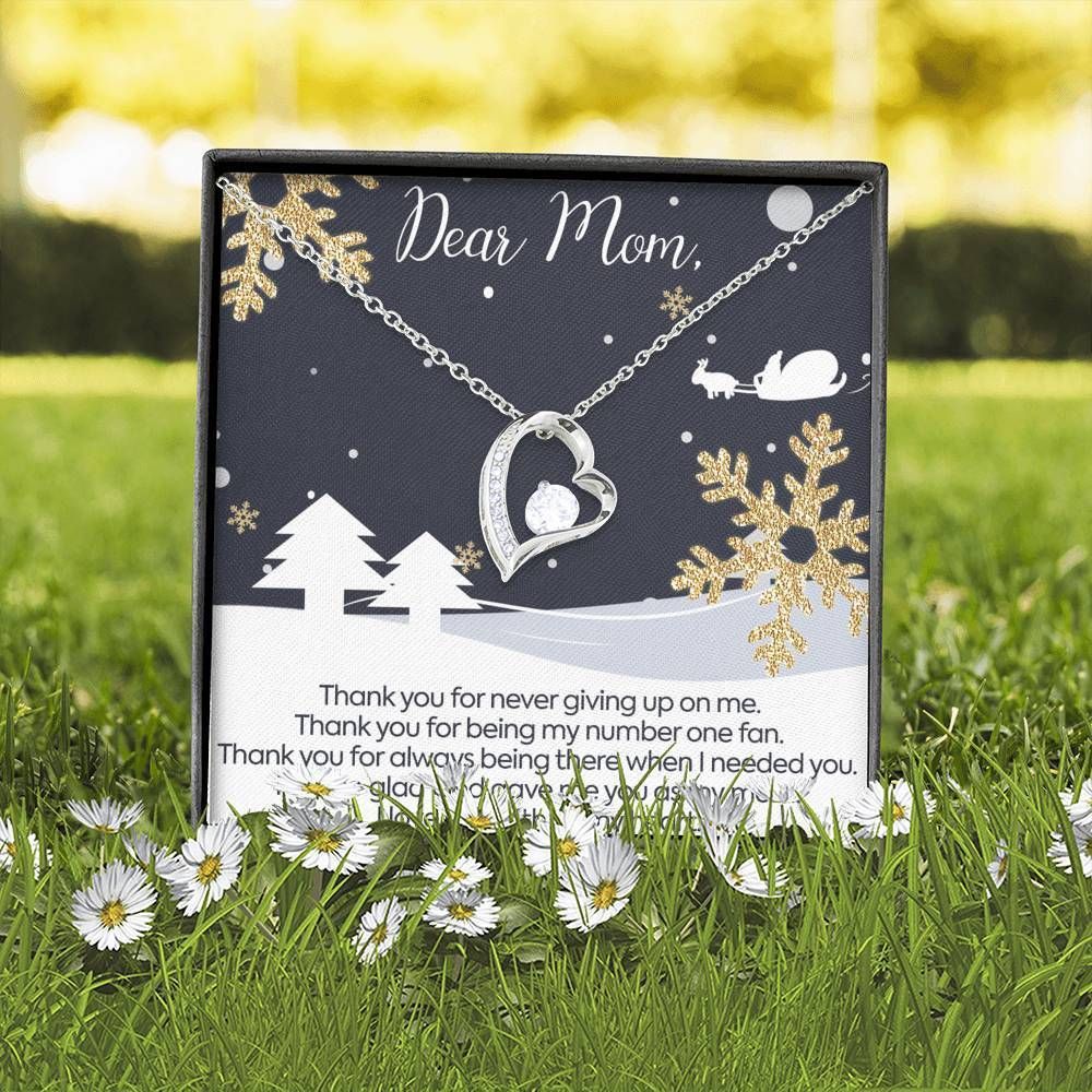 Thank For Being My Number One Forever Love Necklace Gifts For Mom