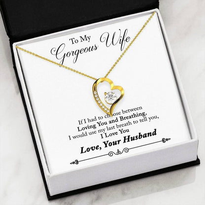 If I Had To Choose Forever Love Necklace Gift For Wife