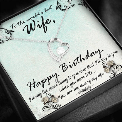 You Are The Love Of My Life Forever Love Necklace Gift For Her