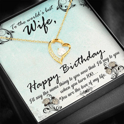 You Are The Love Of My Life Forever Love Necklace Gift For Her