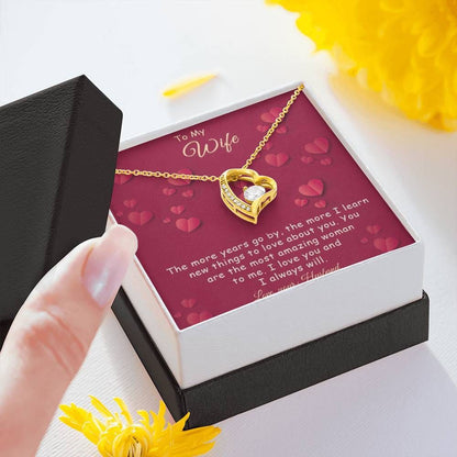 Love You Forever Love Necklace Gift For Wife