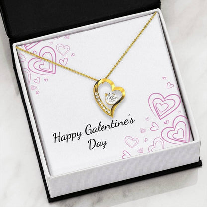 Happy Galentine's Day Forever Love Necklace Gift For Friend