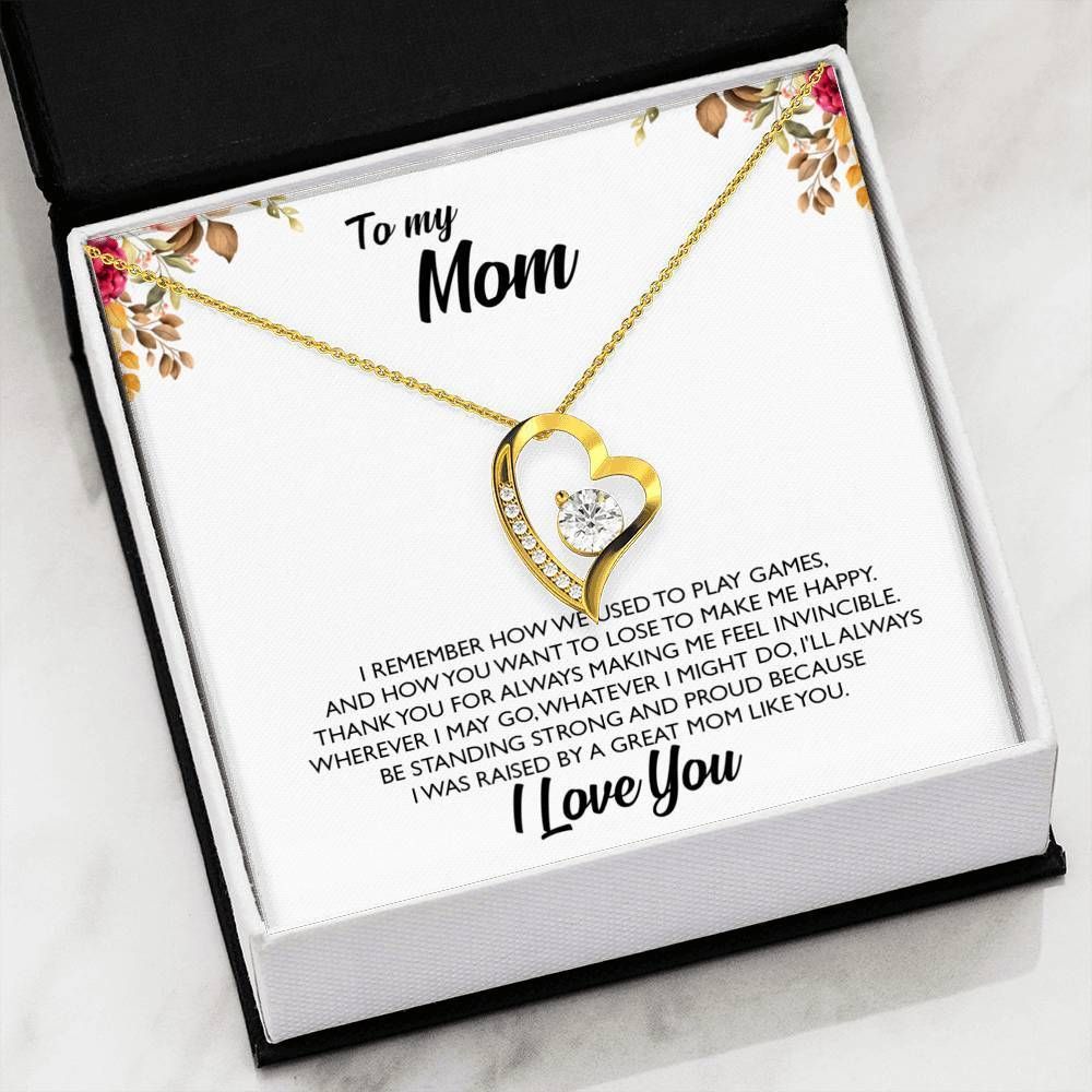 How We Used To Play Game 18k Gold Forever Love Necklace Gift For Mom