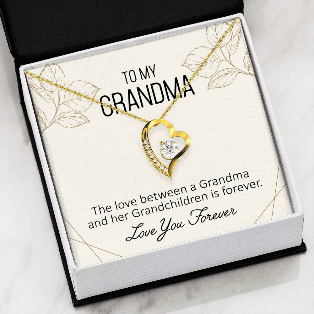 The Forever Love Between Grandma And Grandkid Forever Love Necklace Gift For Grandma