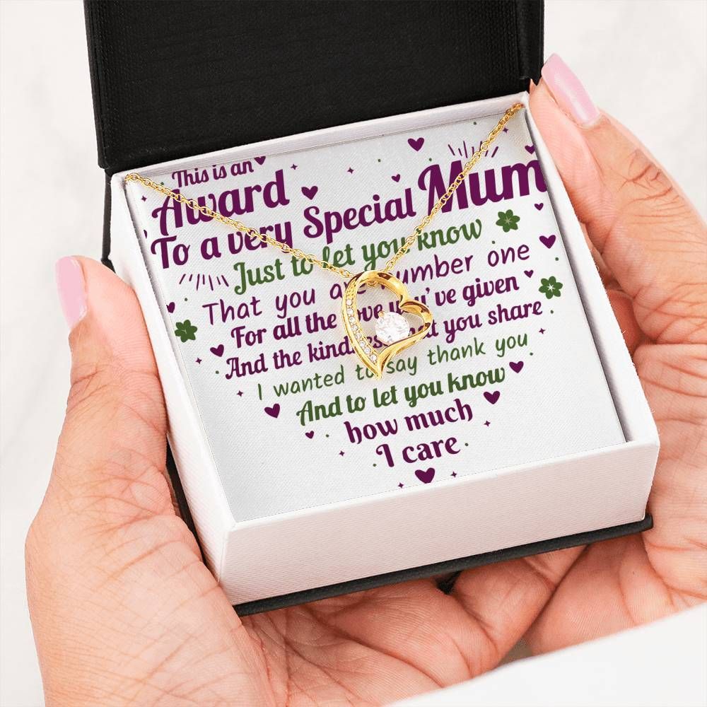 How Much I Care Forever Love Necklace Gift For Mom