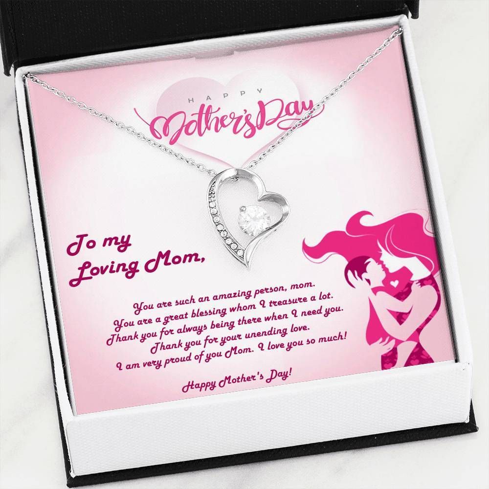 Thank For Your Unending Love Forever Love Necklace Gift For Mom