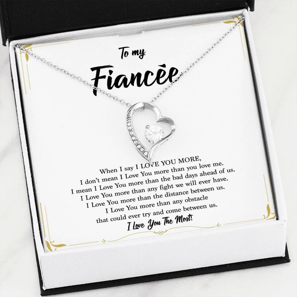 When I Say I Love You More Forever Love Necklace Gift For Hers