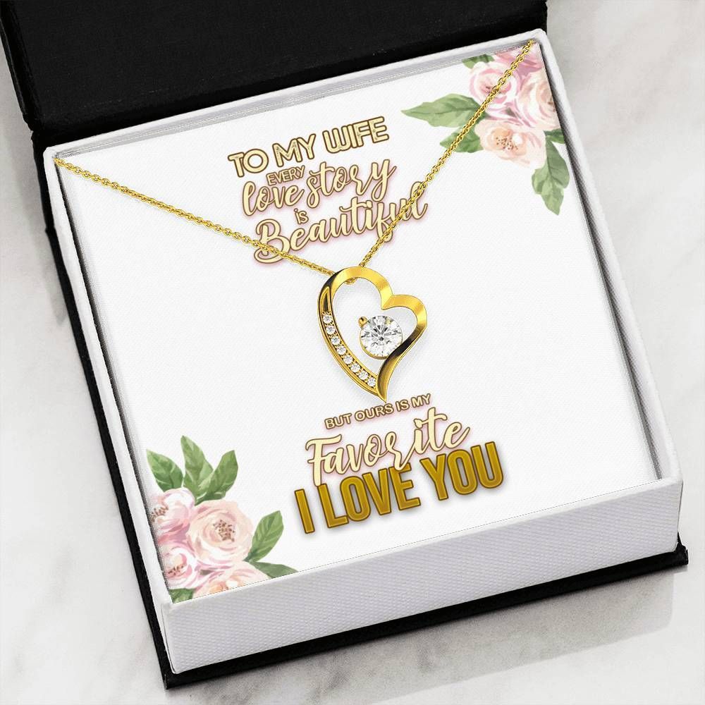 Pink Camellia Love Story Forever Love Necklace Gift For My Favorite