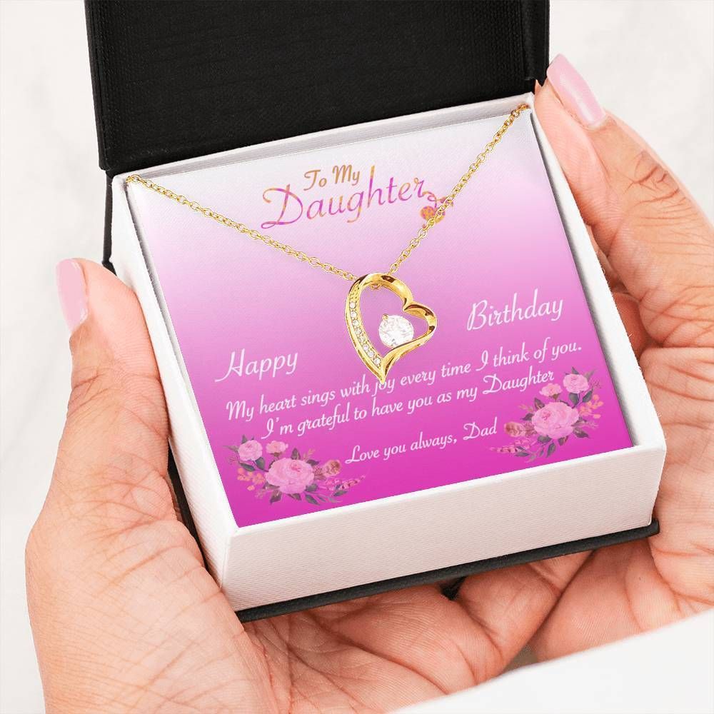 My Heart Sings With Joy Forever Love Necklace Gift For Daughter