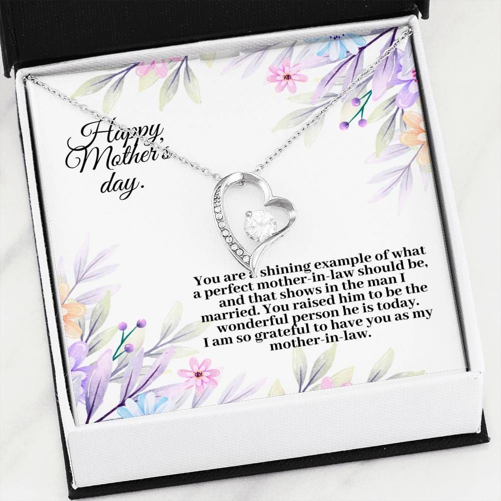 Shining Example Of What A Perfect Person Forever Love Necklace Gift For Mom In Law