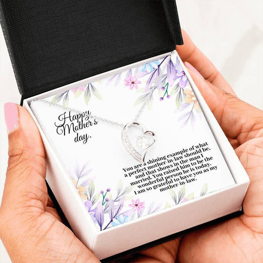 Shining Example Of What A Perfect Person Forever Love Necklace Gift For Mom In Law