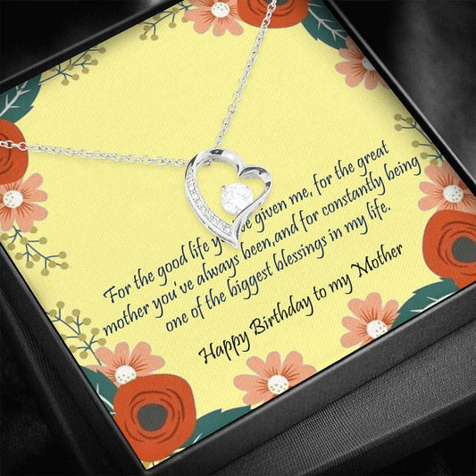 One Of The Biggest Blessings In My Life Forever Love Necklace Gift For Mom Mama