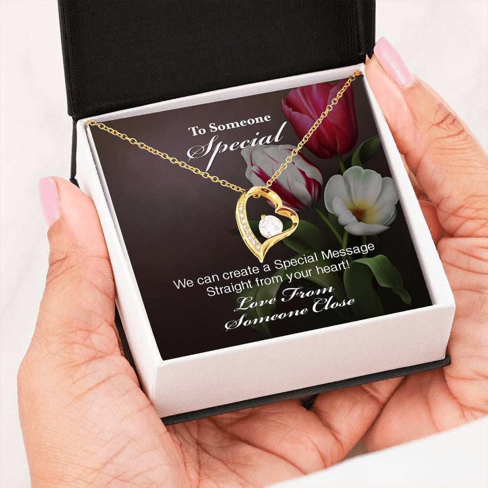 Special Message Straight From Your Heart Forever Love Necklace Gift For Wife