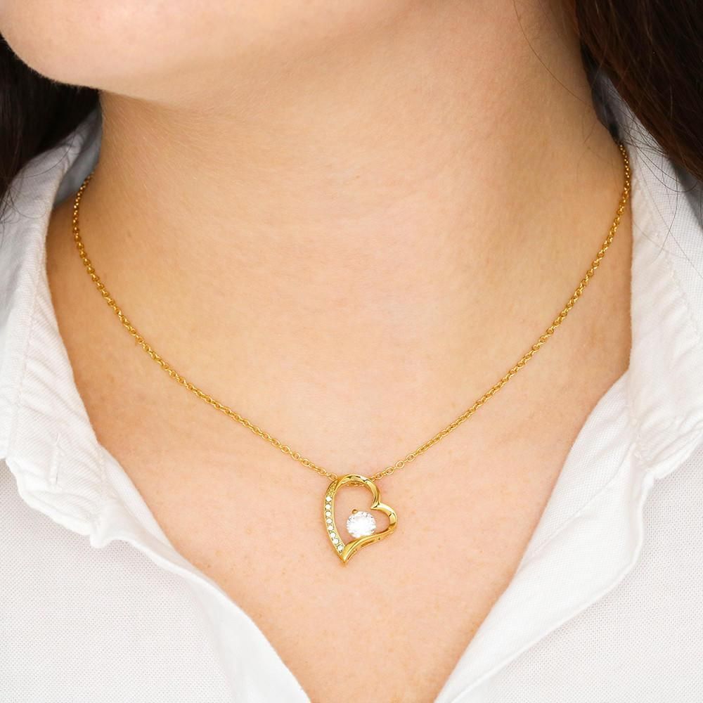 Thanks Is A Very Small Word For At The Sacrifices Gift For Mom 18k Gold Forever Love Necklace