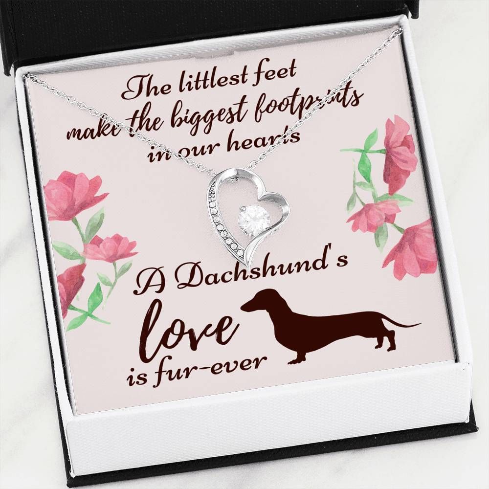 A Dachshund's Love Is Fur Ever Forever Love Necklace Gift For Dog Lovers