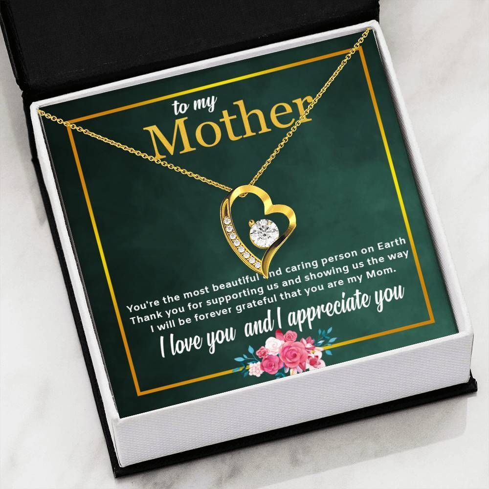 Thank For Showing Us The Way Forever Love Necklace Gift For Mom