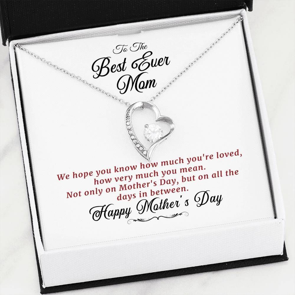 How Much You're Loved Forever Love Necklace Gift For Mom Mama