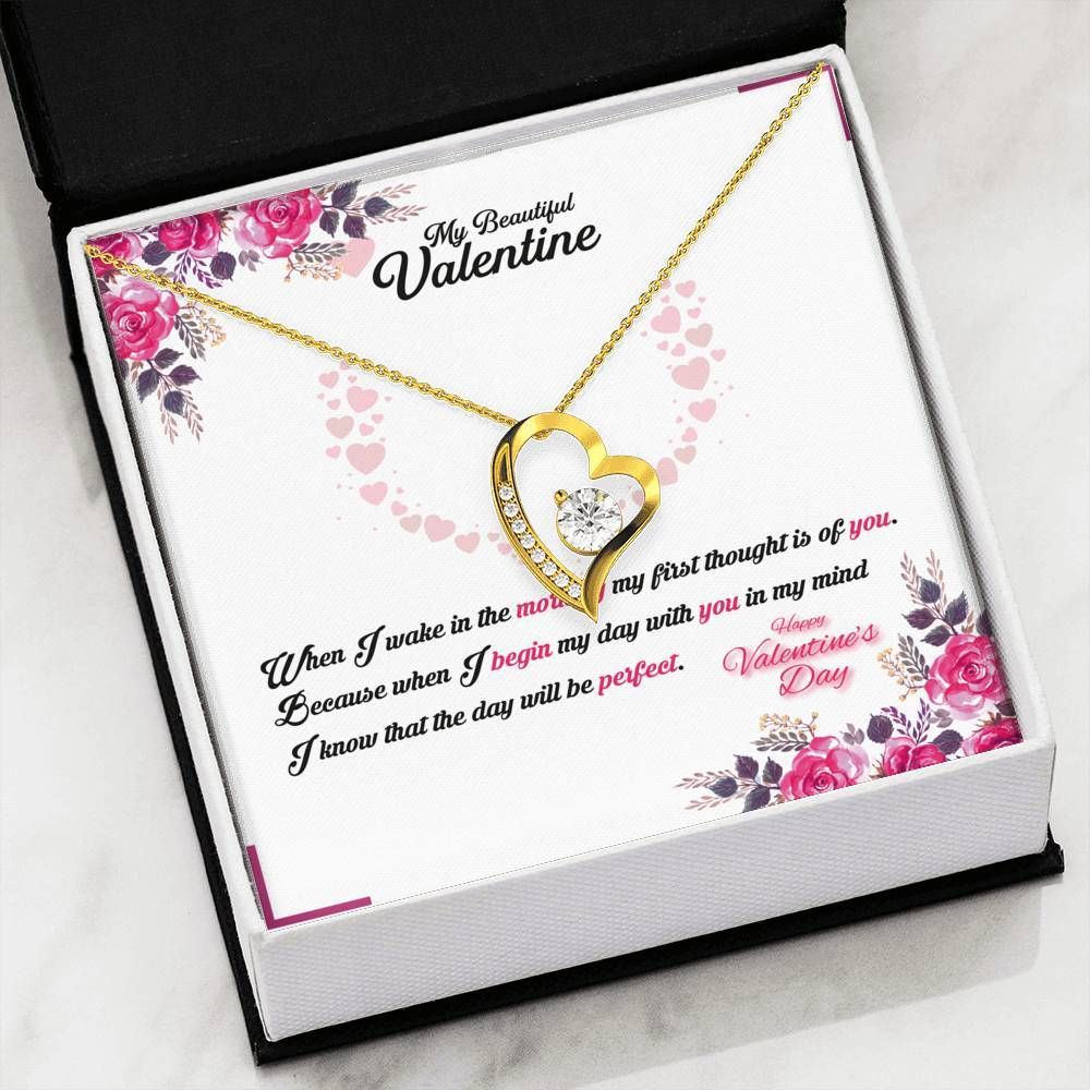 When I Wake In The Morning Forever Love Necklace Gift For Hers