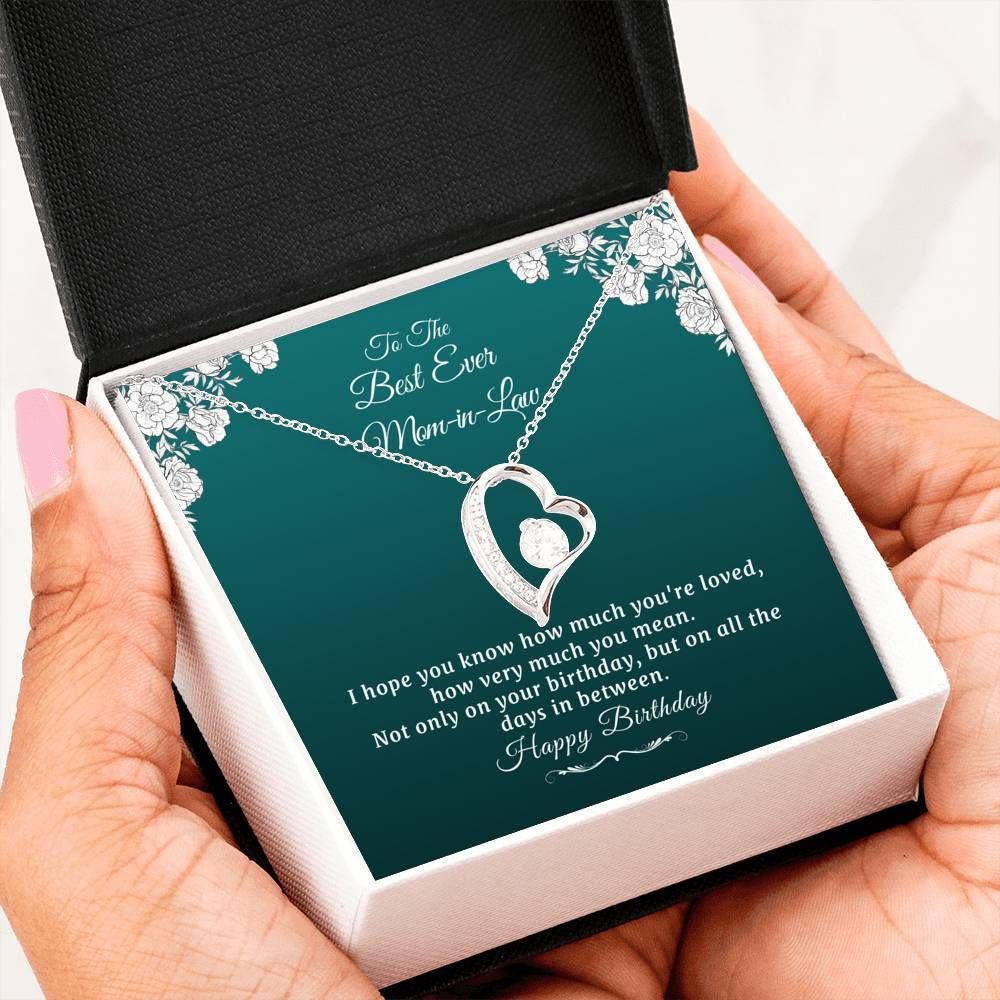 How Much You Mean Forever Love Necklace Gift For Mom In Law