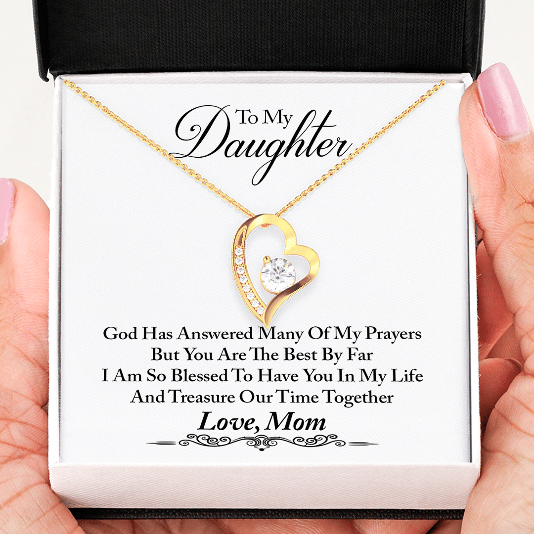 Many Of My Prayers Forever Love Necklace Gift For Daughter