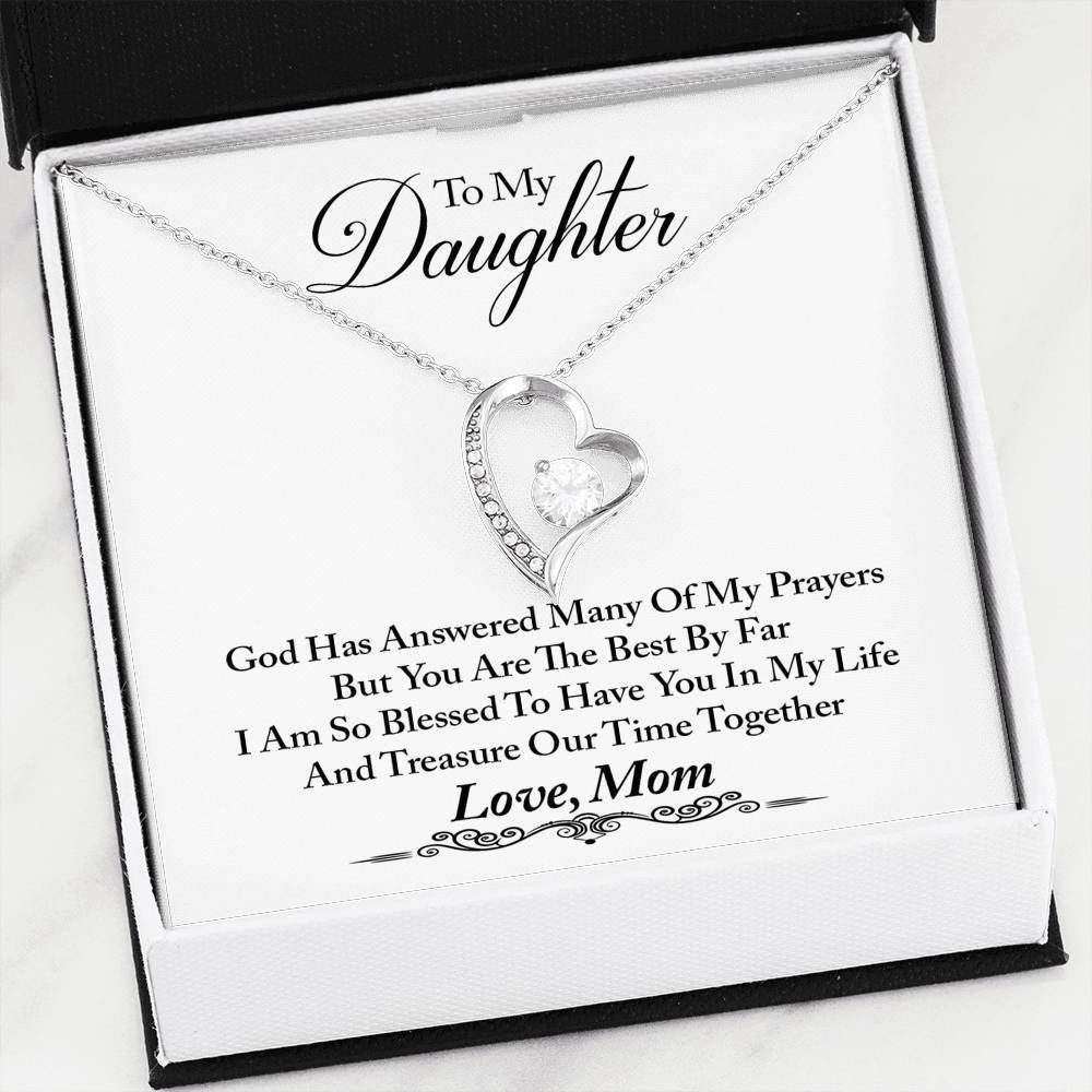 Many Of My Prayers Forever Love Necklace Gift For Daughter