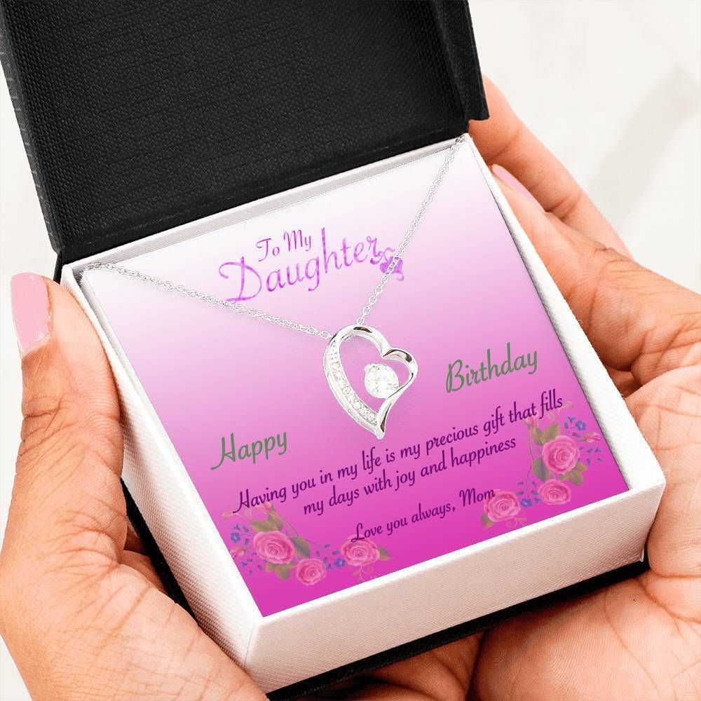 My Days With Joy And Happiness Forever Love Necklace Gift For Daughter