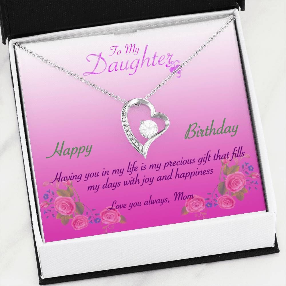 My Days With Joy And Happiness Forever Love Necklace Gift For Daughter