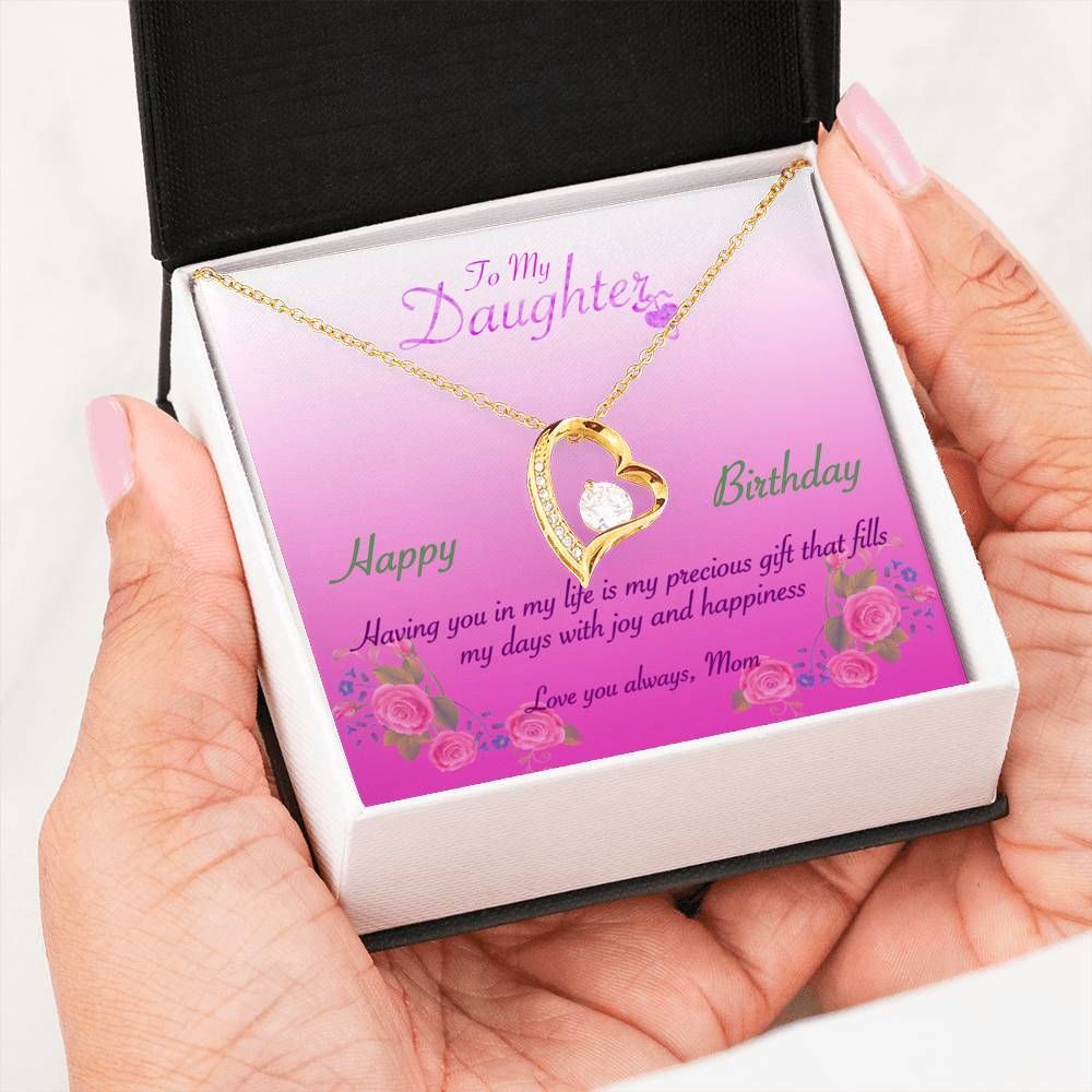 My Days With Joy And Happiness Forever Love Necklace Gift For Daughter