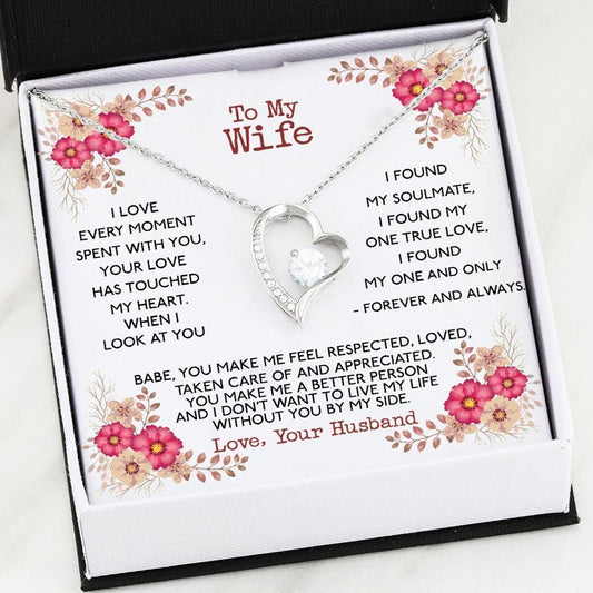 You Make Me A Better Person Gift For Wife Forever Love Necklace