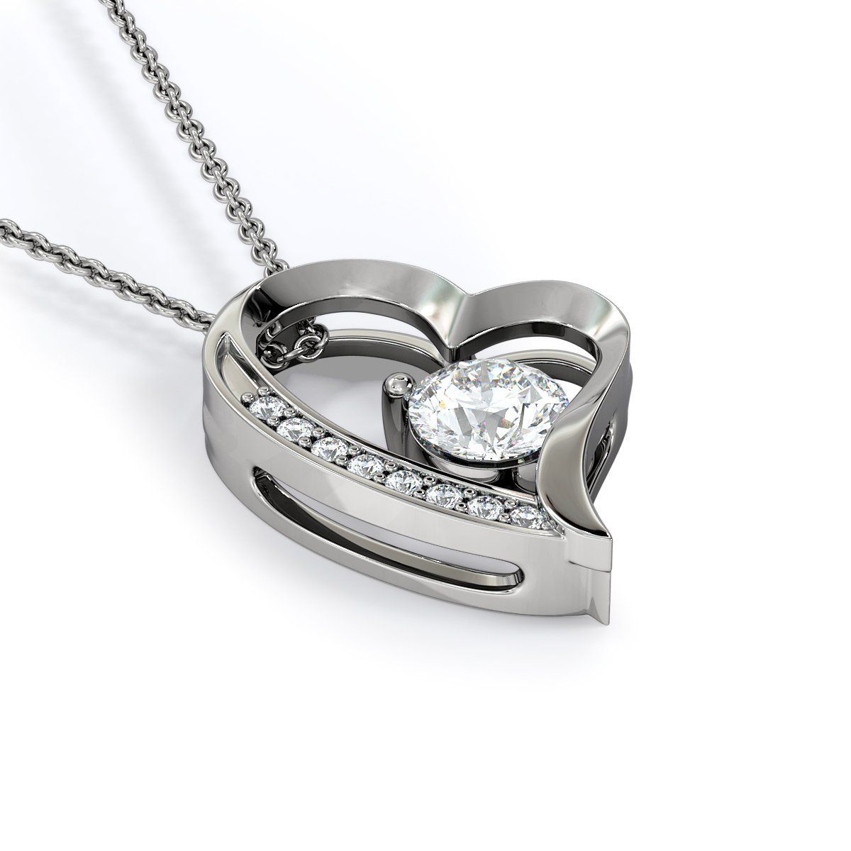 My Love For You Grown Gift For Girlfriend Forever Love Necklace