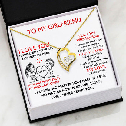 My Love For You Grown Gift For Girlfriend Forever Love Necklace