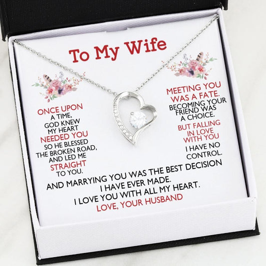 I Love You With All My Heart Gift For Wife Forever Love Necklace