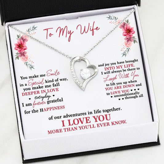 I Love You More Than You'll Ever Know Gift For Wife Forever Love Necklace