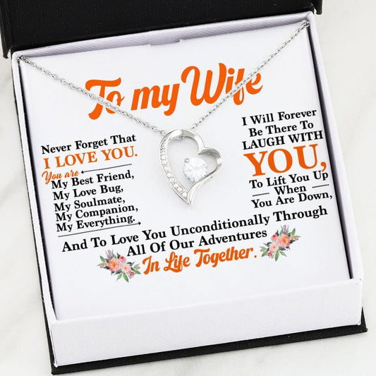 Never Forget That I Love You Gift For Wife Forever Love Necklace