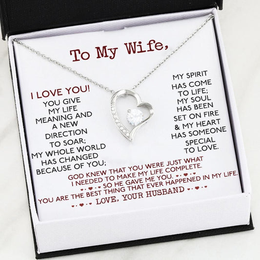 Gift For Wife I Needed You To Make My Life Complete Forever Love Necklace