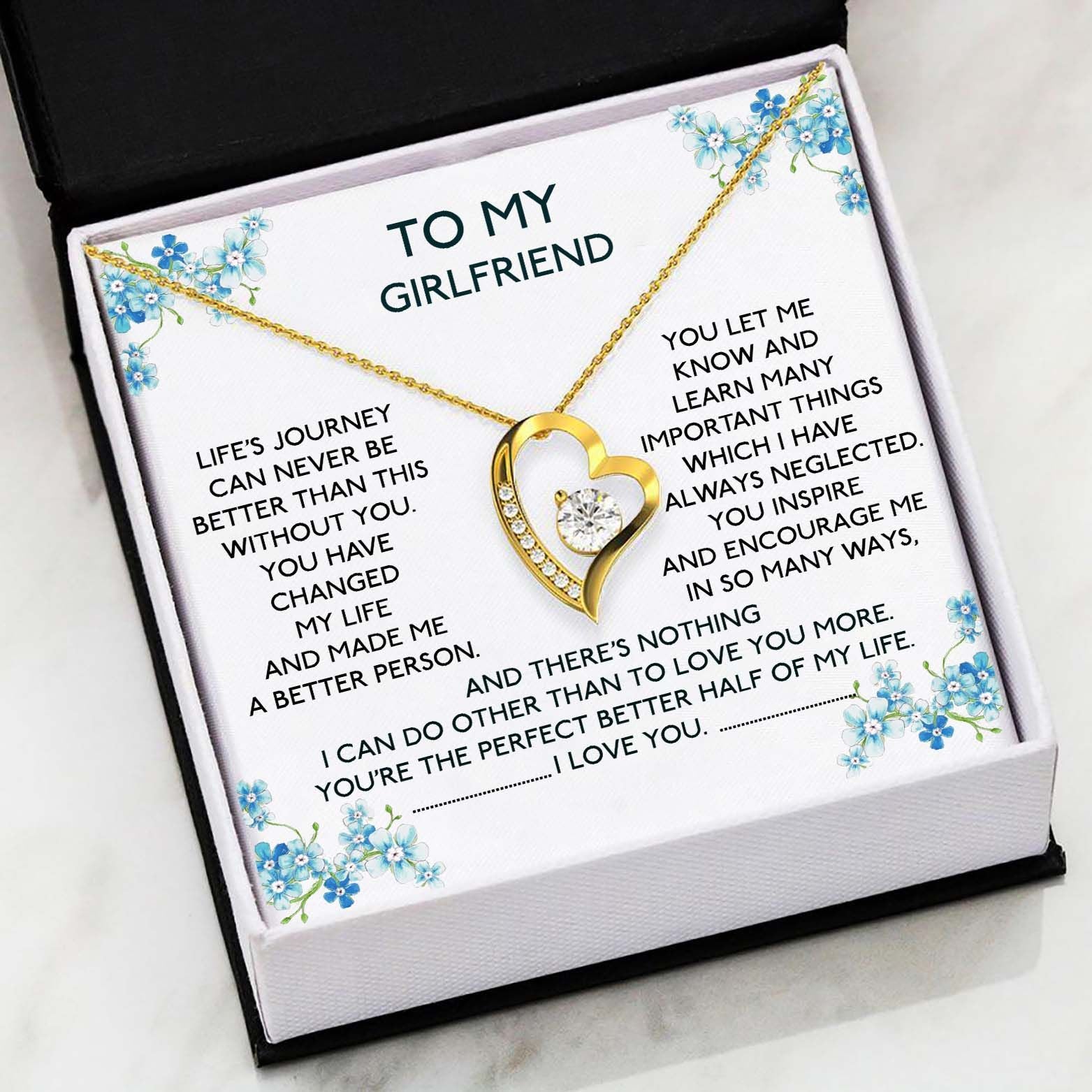 You Inspire And Encourage Me In So Many Ways Gift For Girlfriend Forever Love Necklace