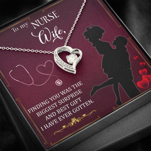 Gift For Nurse Wife I Have Ever Gotten 14K White Gold Forever Love Necklace