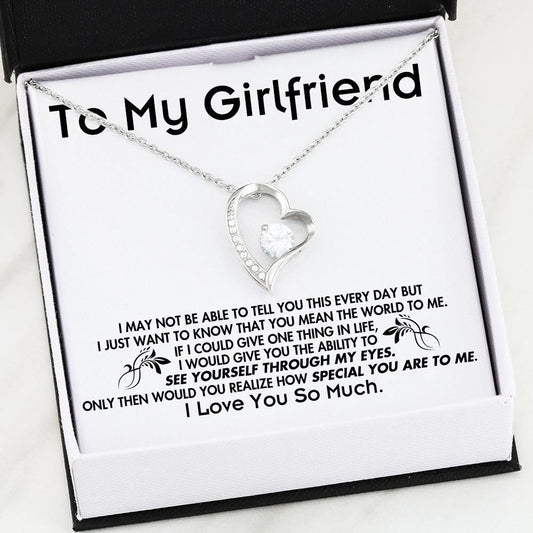 I Love You So Much Gift For Girlfriend Forever Love Necklace