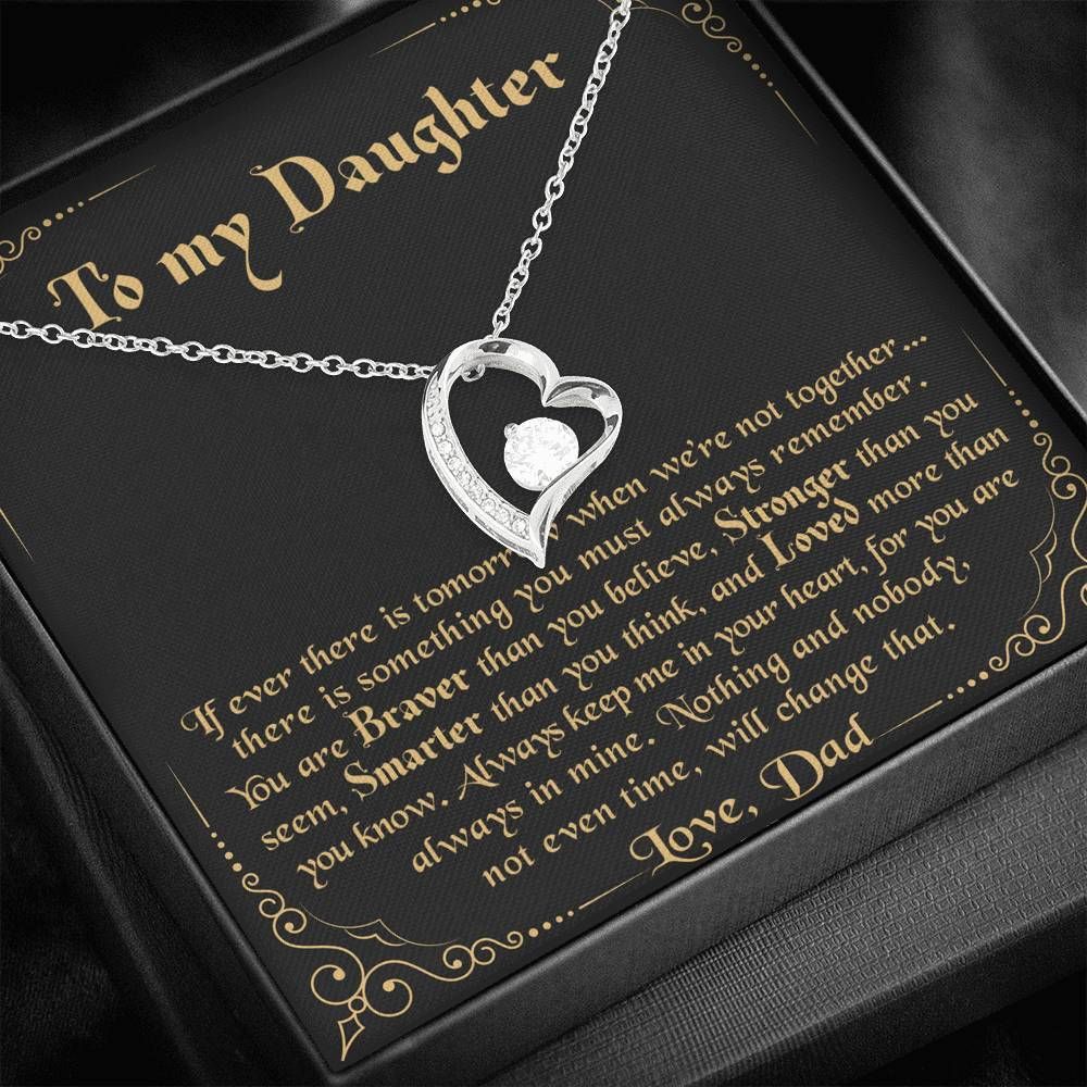 Always Keep Me In Your Heart Forever Love Necklace Gift For Daughter