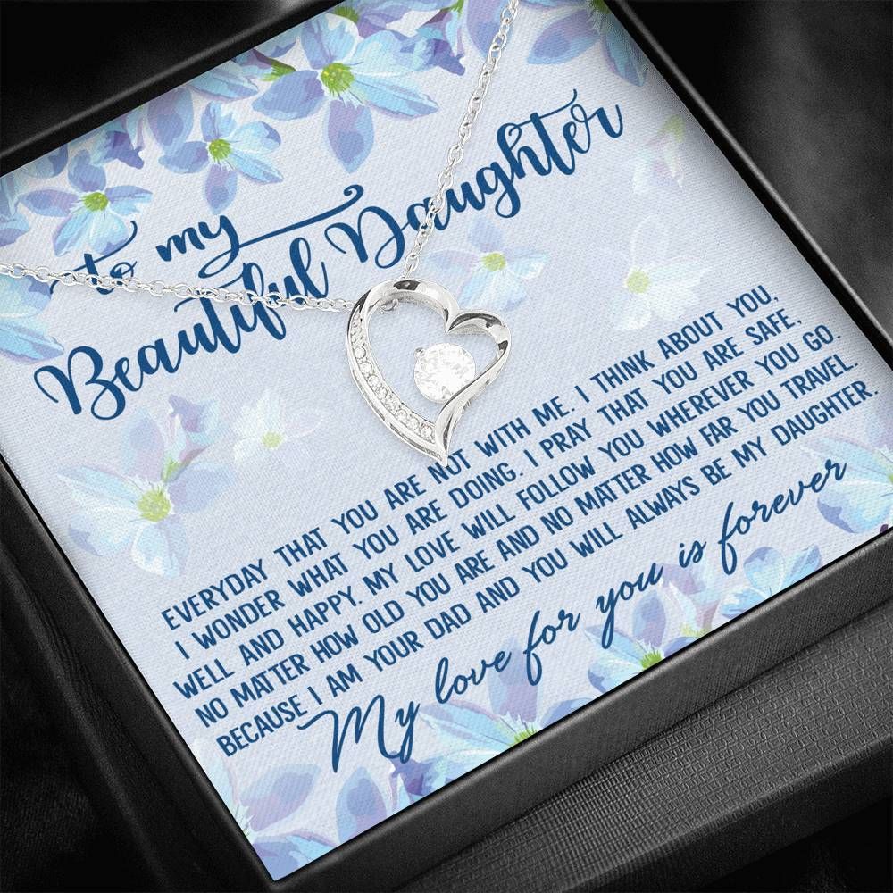 Pray That You're Safe Forever Love Necklace Gift For Daughter