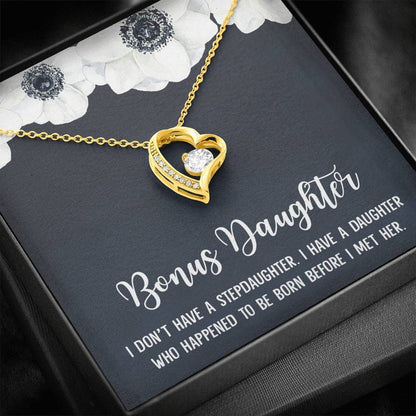 Gray Background Before I Met Her Forever Love Necklace Gift For Daughter Bonus Daughter