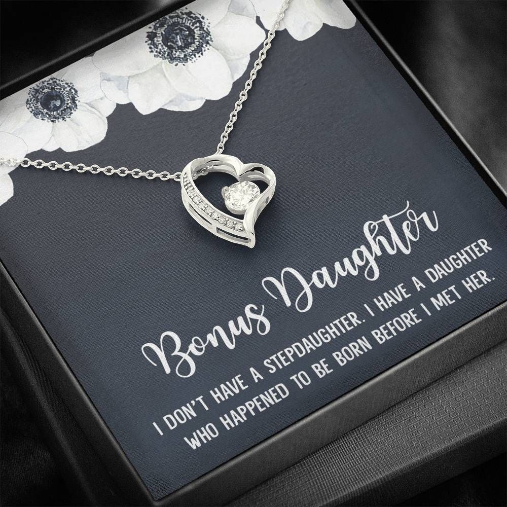 Gray Background Before I Met Her Forever Love Necklace Gift For Daughter Bonus Daughter