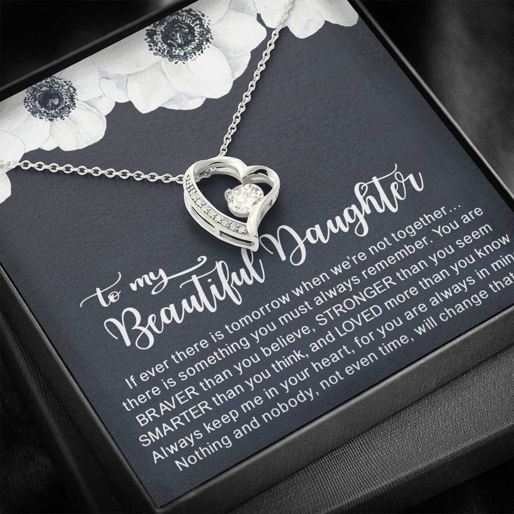 Always Keep Me In Your Heart Forever Love Necklace Gift For Daughter