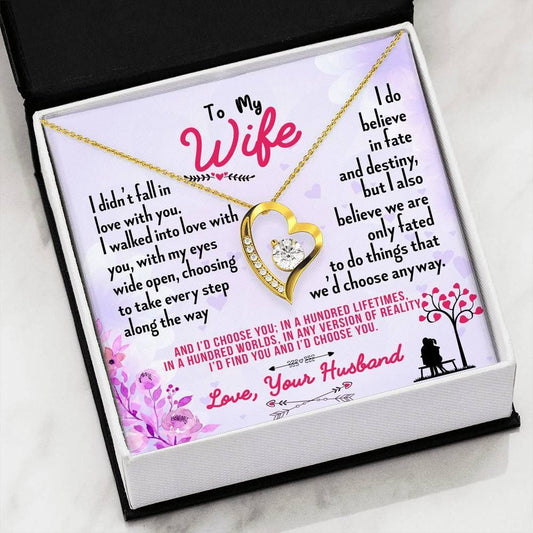 Gift For Wife I Do Believe In Fate And Destiny Forever Love Necklace