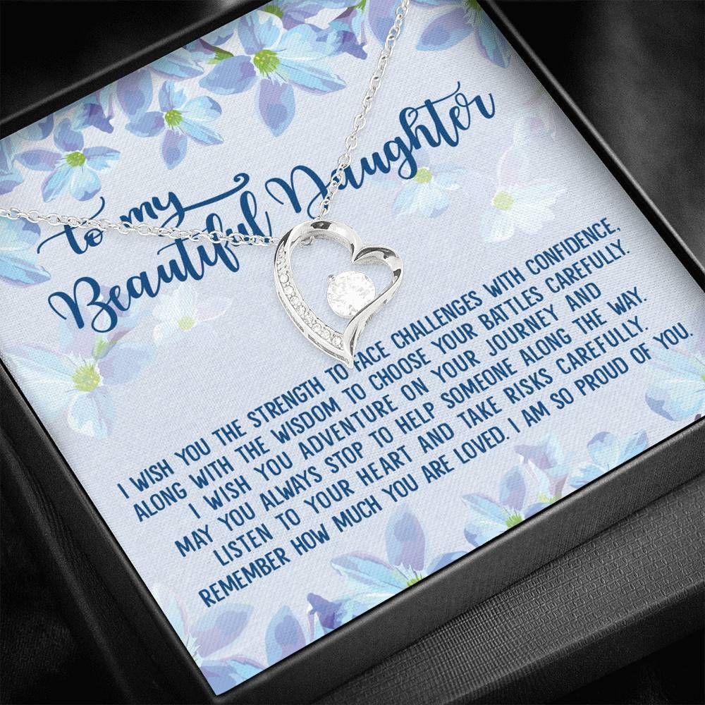 So Proud Of You Flower Garden Forever Love Necklace Gift For Daughter