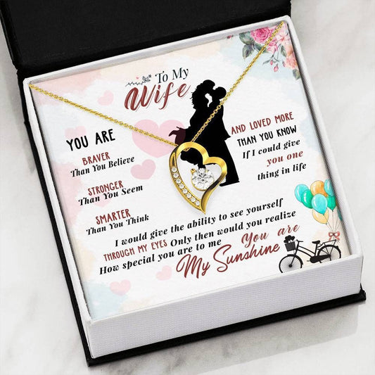 Loved More Than You Know Gift For Wife Forever Love Necklace