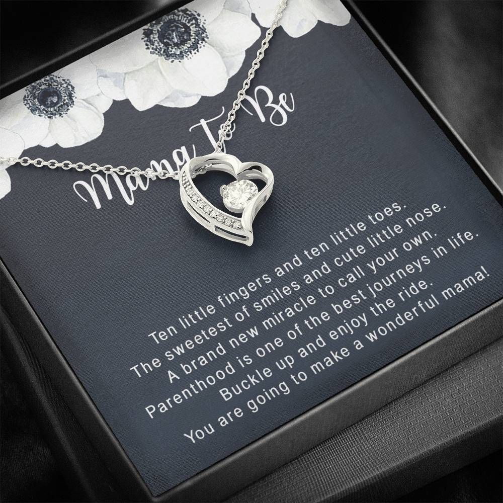 The Sweetest Of Smiles Forever Love Necklace Gift For Mom Mama To Be White Flower