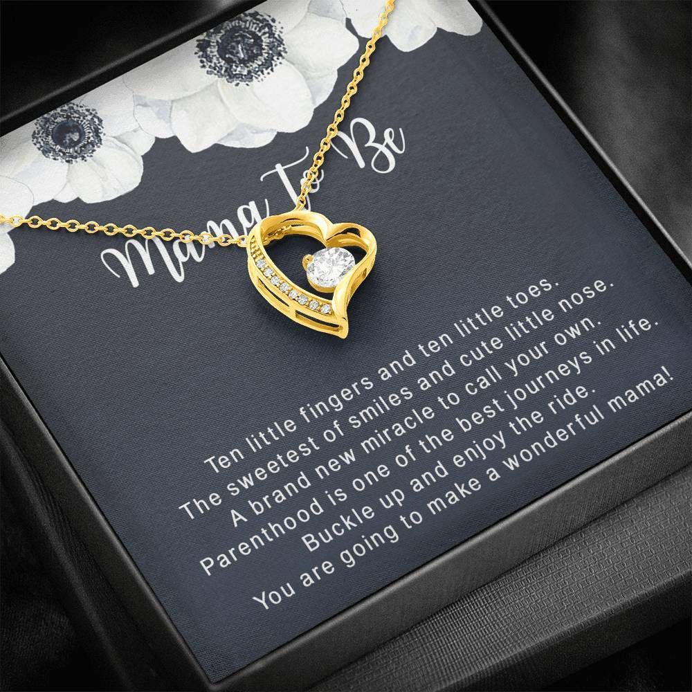 The Sweetest Of Smiles Forever Love Necklace Gift For Mom Mama To Be White Flower